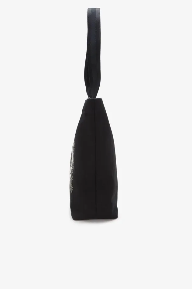 Women Laurel Wreath Tote Bag Black Fred Perry Bags