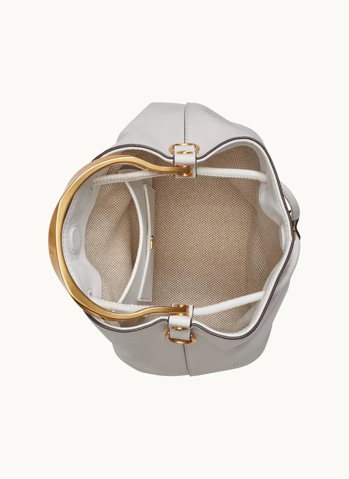 Women LAWRENCE BUCKET BAG Brilliant White Donna Karan New York Crossbodies And Satchels