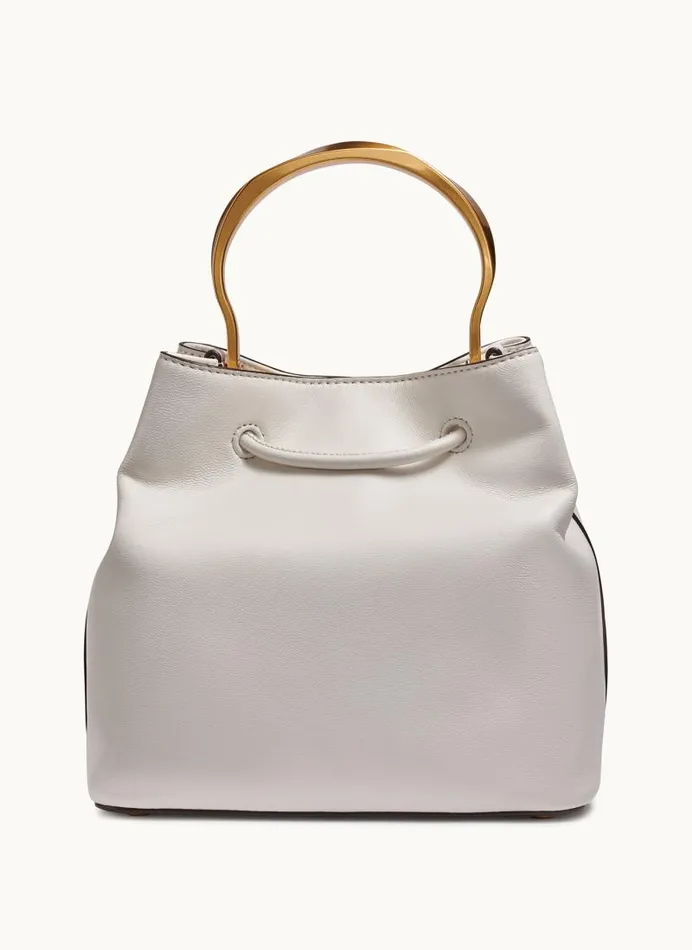 Women LAWRENCE BUCKET BAG Brilliant White Donna Karan New York Crossbodies And Satchels