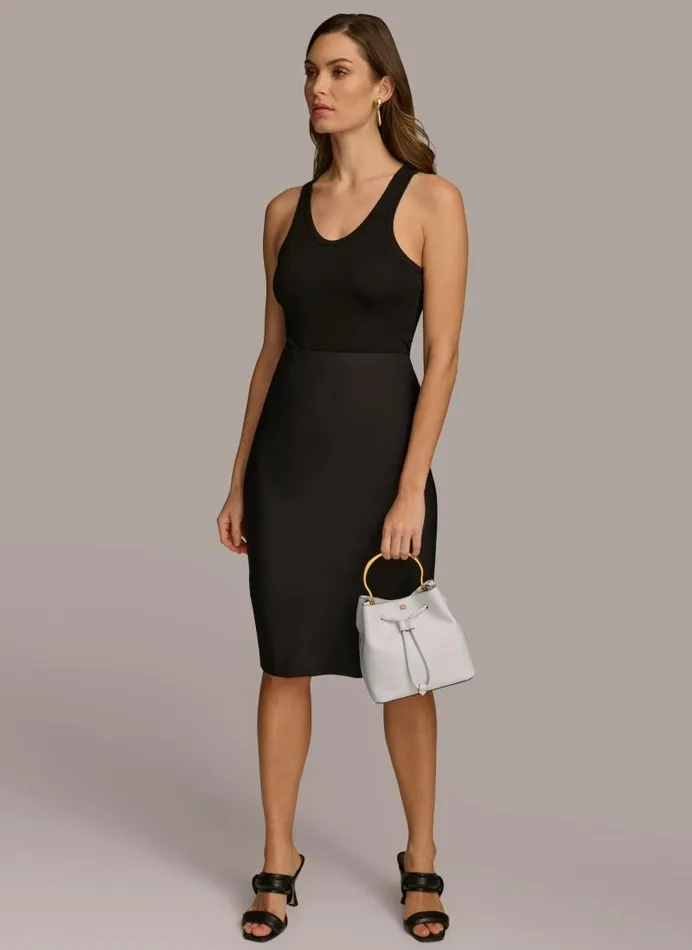 Women LAWRENCE BUCKET BAG Brilliant White Donna Karan New York Crossbodies And Satchels