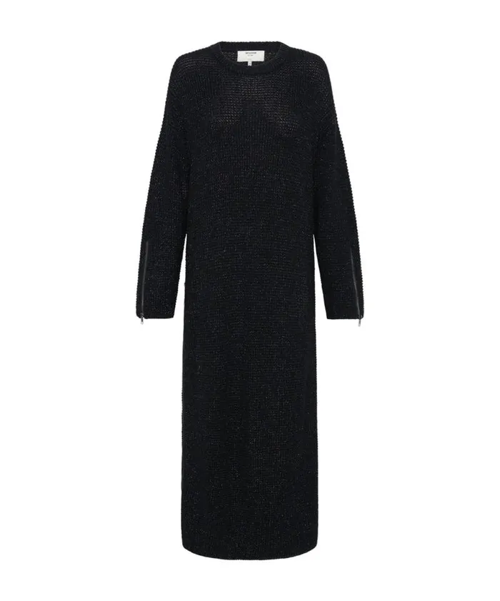 Women LE FREAK METALLIC ZIPPED KNIT DRESS One Teaspoon Midi and Maxi Dresses