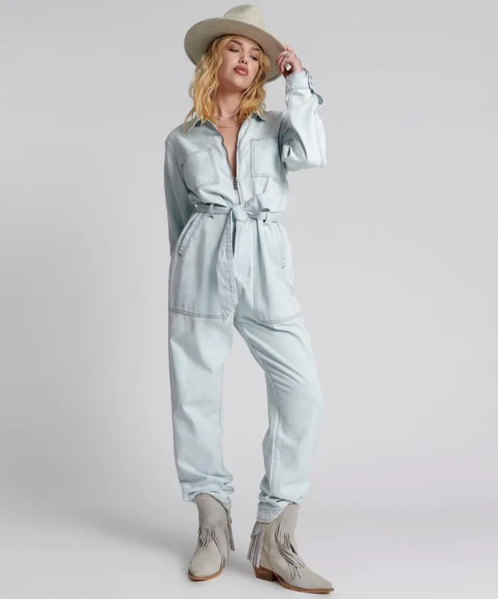 Women LE SURF CLAUDIA OVERALL One Teaspoon Denim Jumpsuits