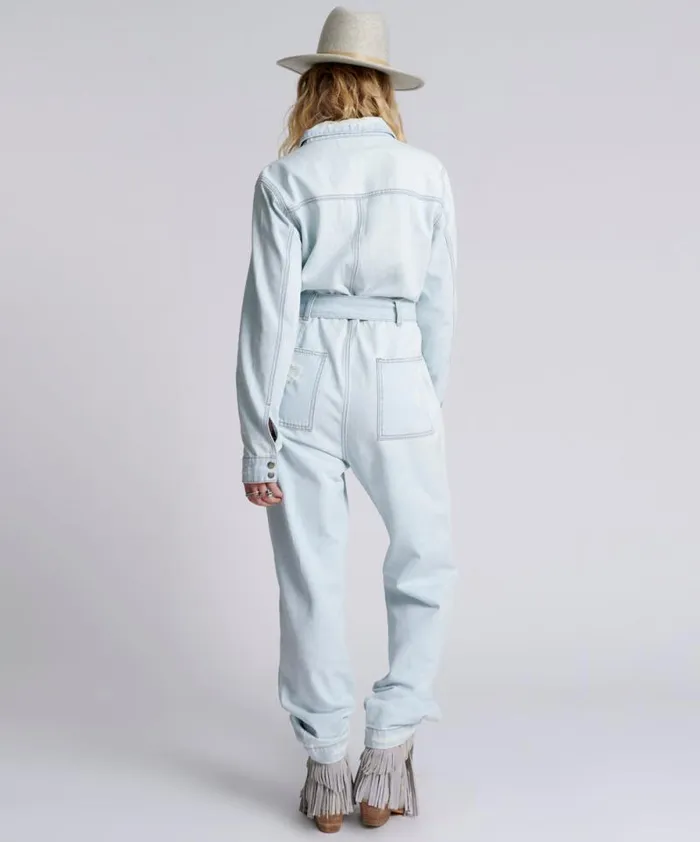 Women LE SURF CLAUDIA OVERALL One Teaspoon Denim Jumpsuits Women LE SURF CLAUDIA OVERALL One Teaspoon Denim Jumpsuits
