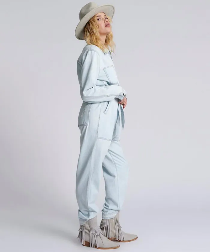 Women LE SURF CLAUDIA OVERALL One Teaspoon Denim Jumpsuits Women LE SURF CLAUDIA OVERALL One Teaspoon Denim Jumpsuits