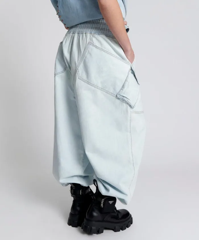 Women LE SURF DENIM PARACHUTE PANTS One Teaspoon Bottoms Women LE SURF DENIM PARACHUTE PANTS One Teaspoon Bottoms