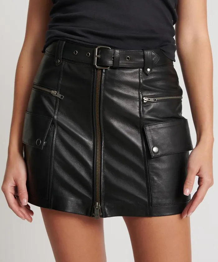 Women LEATHER BIKER MINI SKIRT One Teaspoon Bottoms Women LEATHER BIKER MINI SKIRT One Teaspoon Bottoms