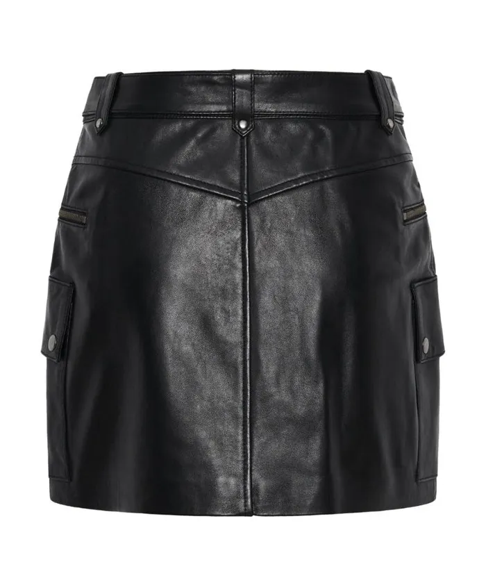 Women LEATHER BIKER MINI SKIRT One Teaspoon Bottoms Women LEATHER BIKER MINI SKIRT One Teaspoon Bottoms