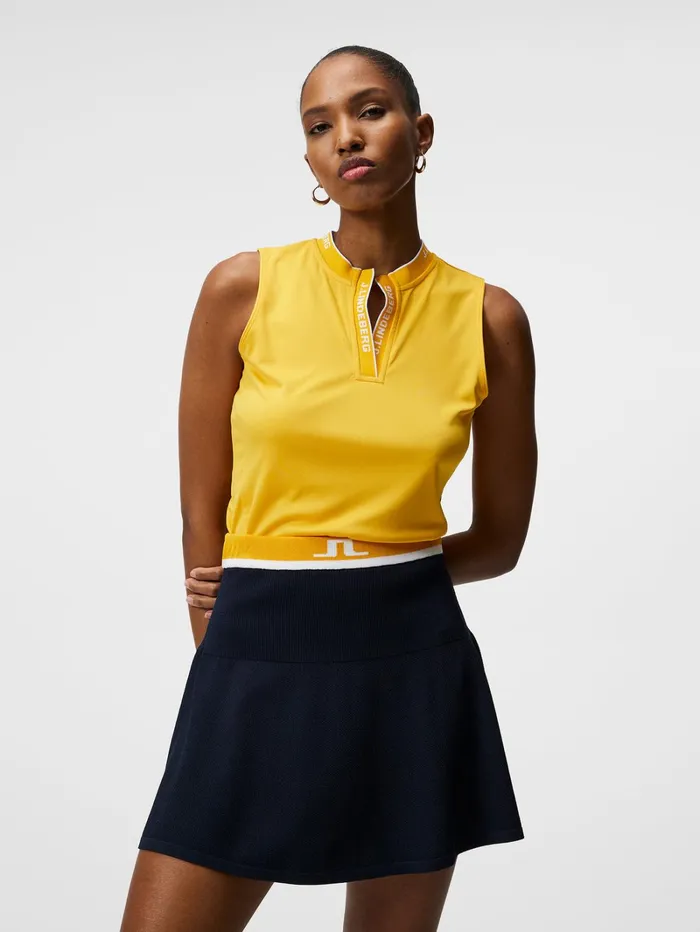 Women Leya Sleeveless Top Citrus JLindeberg Polo Shirts