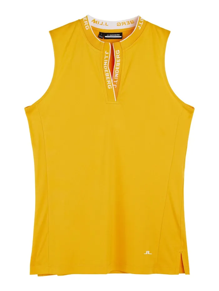 Women Leya Sleeveless Top Citrus JLindeberg Polo Shirts Women Leya Sleeveless Top Citrus JLindeberg Polo Shirts