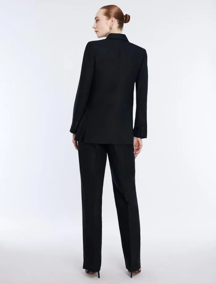 Women Linen Blazer Black BCBG Suiting Women Linen Blazer Black BCBG Suiting