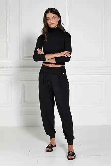 WomenLittle Trousers Holland Cooper HC Harem Pant Black WomenLittle Trousers Holland Cooper HC Harem Pant Black