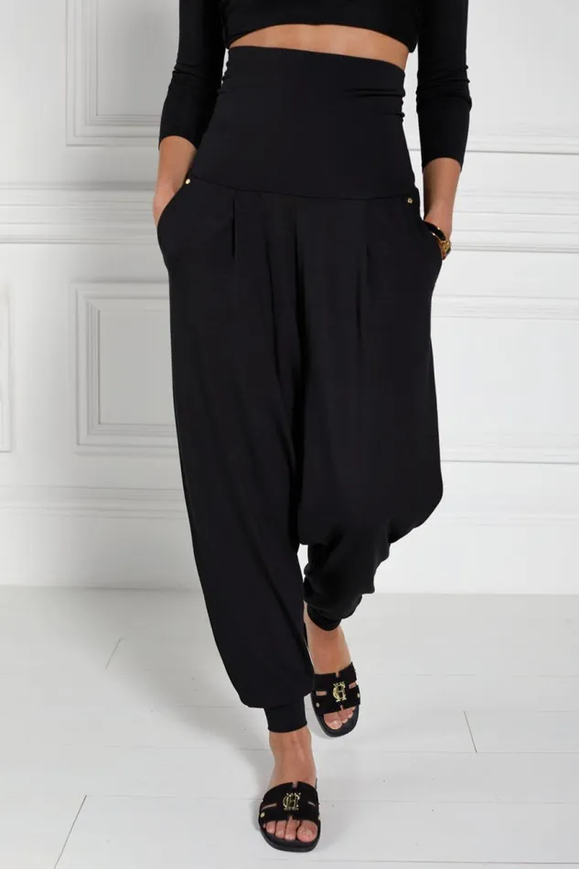 WomenLittle Trousers Holland Cooper HC Harem Pant Black WomenLittle Trousers Holland Cooper HC Harem Pant Black