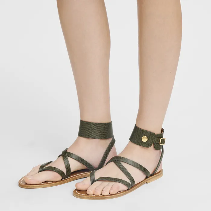 Women Longchamp Longchamp x KJacques Sandals ForestForestForest Sandals