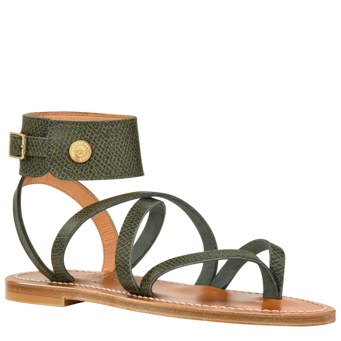 Women Longchamp Longchamp x KJacques Sandals ForestForestForest Sandals