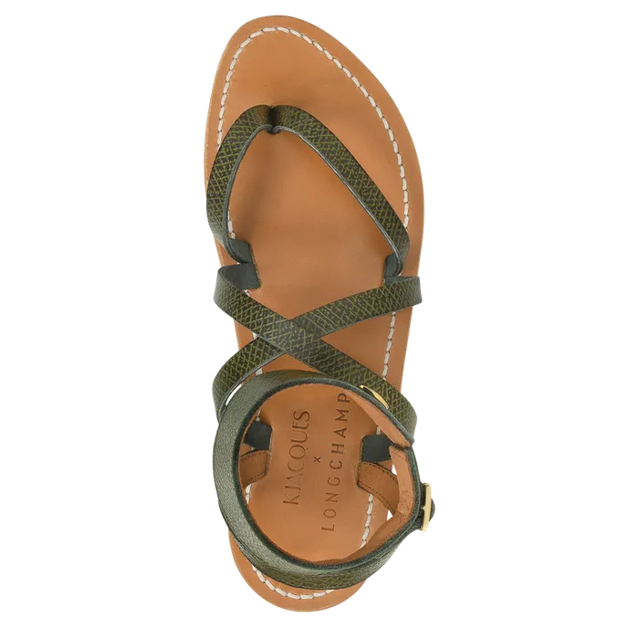 Women Longchamp Longchamp x KJacques Sandals ForestForestForest Sandals