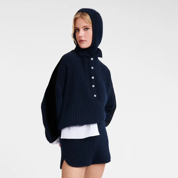 Women Longchamp Polo collar jumper NavyNavyNavy KnitwearTops and Blouses Women Longchamp Polo collar jumper NavyNavyNavy KnitwearTops and Blouses