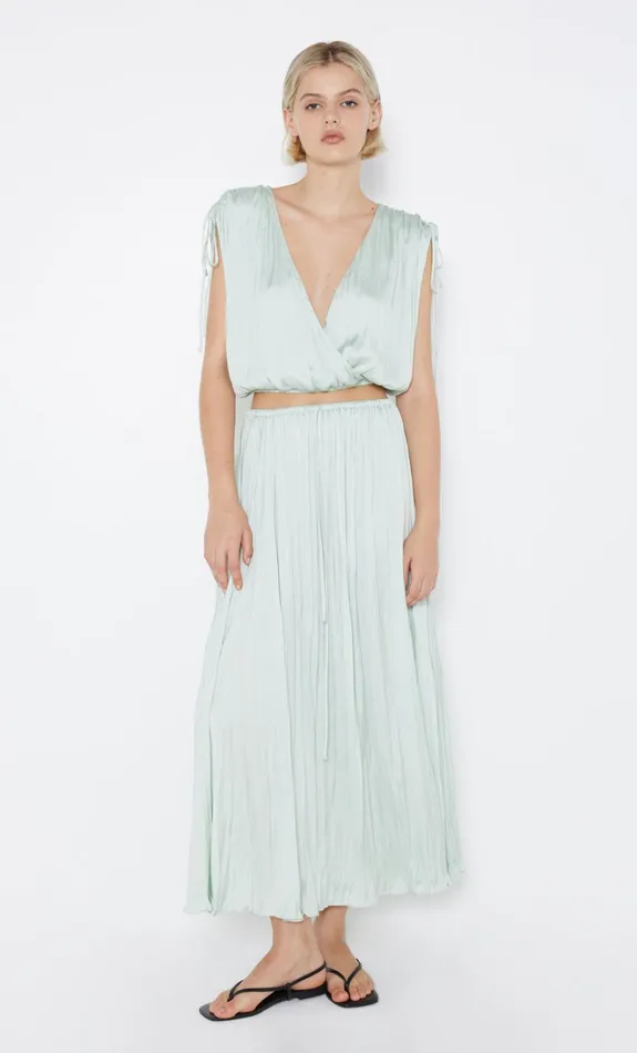 Women LOUANN WRAP TOP 8211 MINT Bec Bridge Cropped