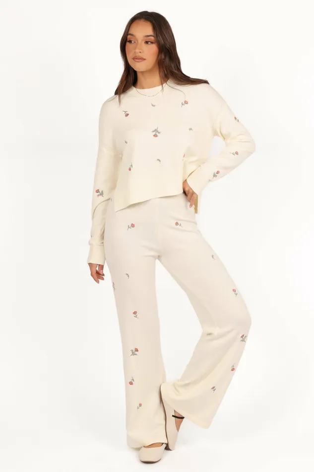 Women Loungewear Petal and Pup Primrose Knit Set Cream