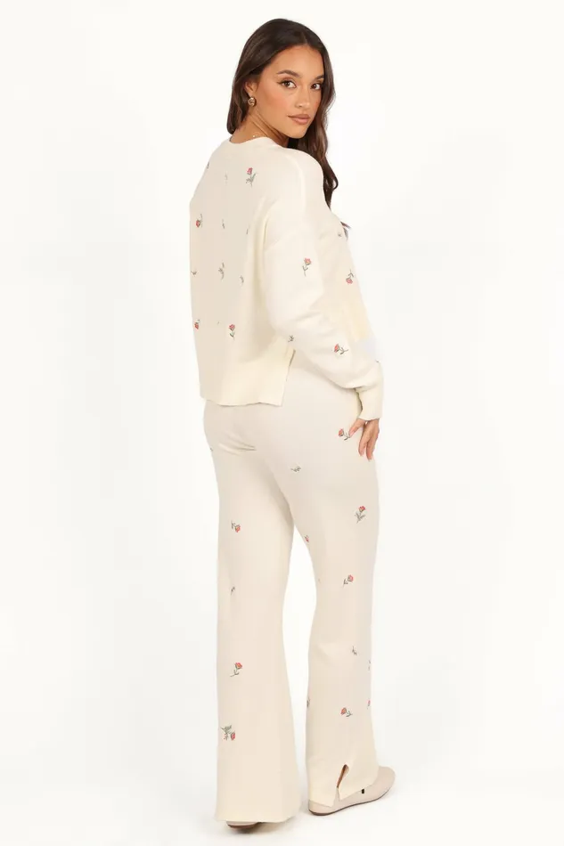 Women Loungewear Petal and Pup Primrose Knit Set Cream