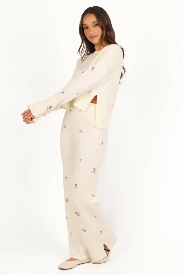 Women Loungewear Petal and Pup Primrose Knit Set Cream