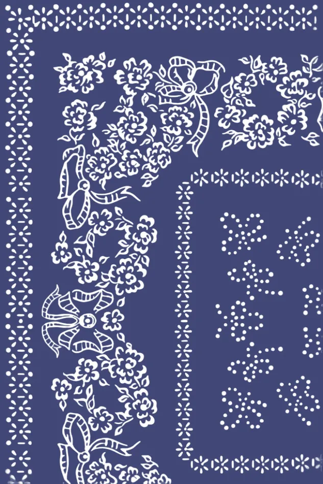 Women LoveShackFancy Dresses Deyo Bandana Maxi Dress Moonlight Indigo