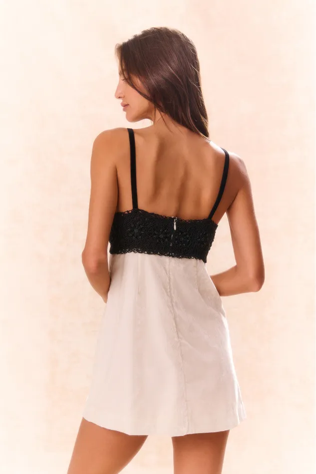 Women LoveShackFancy Dresses Ganette Velvet Mini Dress Cream