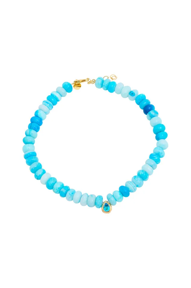 Women LoveShackFancy Jewelry Hypso Turquoisebibi Necklace Turquoise