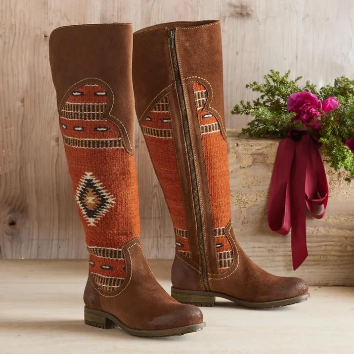 Women Lucero Boots Brown Red Sundance Catalog Boots