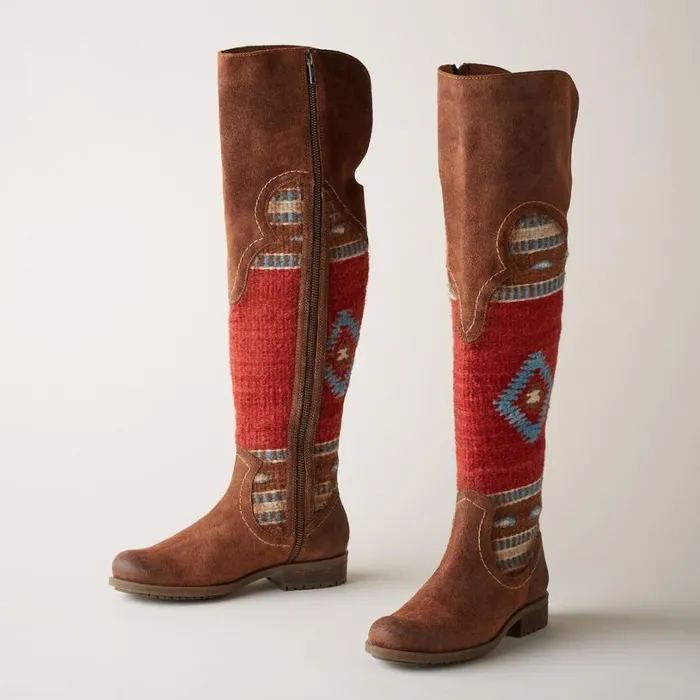 Women Lucero Boots Brown Red Sundance Catalog Boots Women Lucero Boots Brown Red Sundance Catalog Boots
