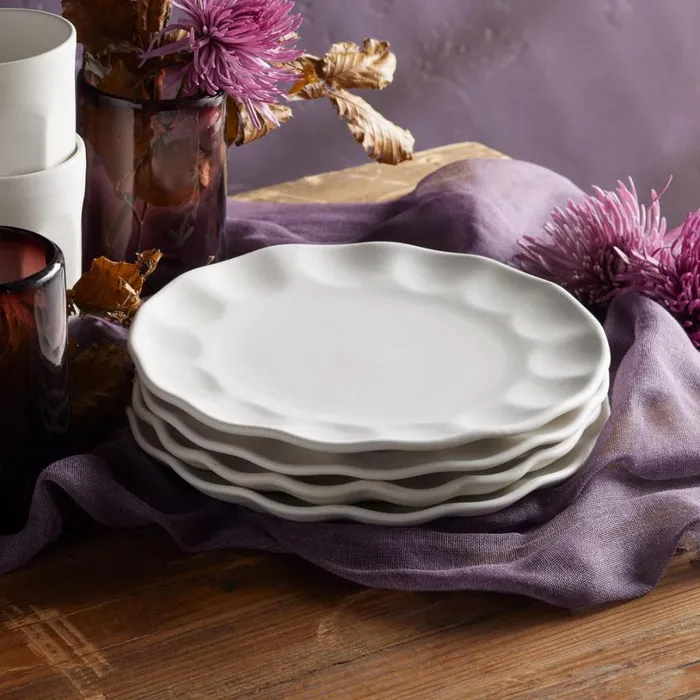 Women Luna Fluted Salad Plate Set Sundance Catalog Tabletop