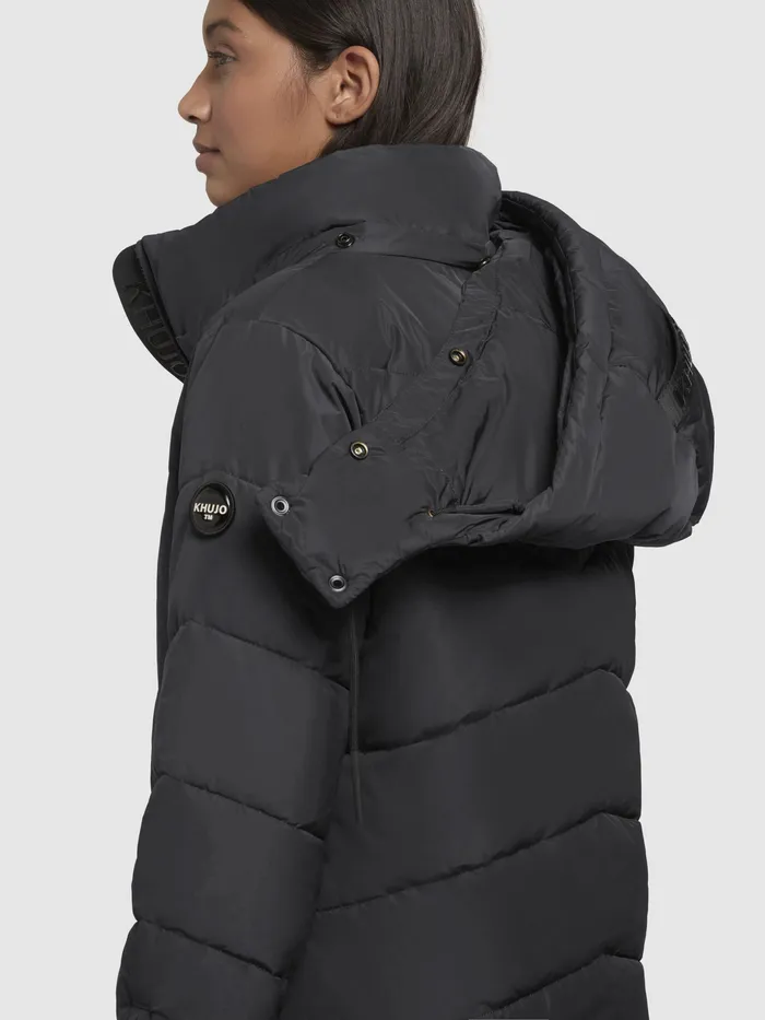 Women Mantel HURCE Dunkelgrau Dunkelgrau Puffer Coats KHUJO