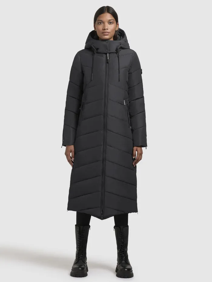 Women Mantel HURCE Dunkelgrau Dunkelgrau Puffer Coats KHUJO