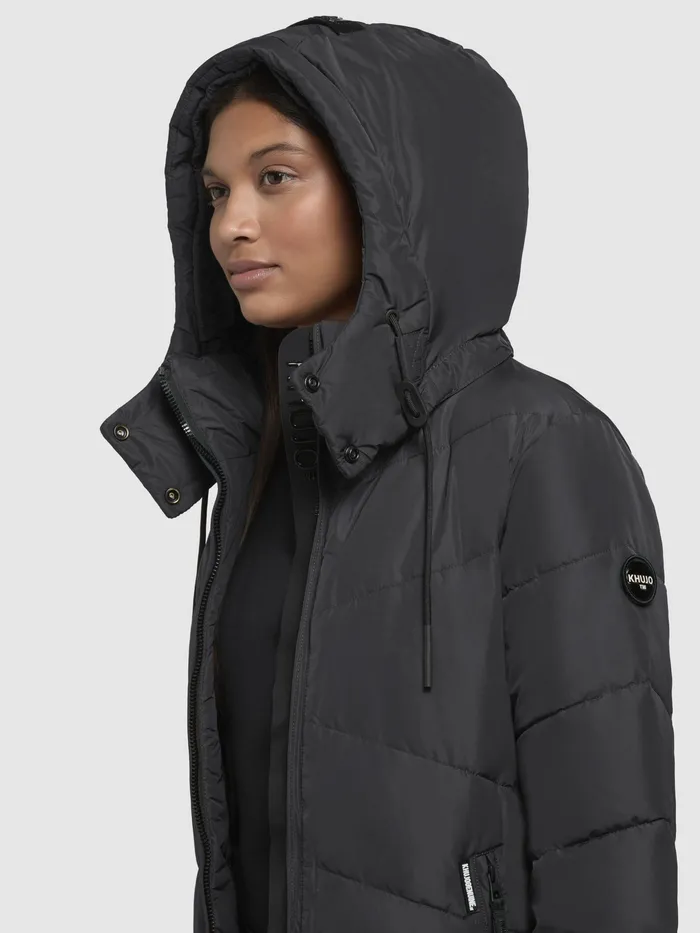 Women Mantel HURCE Dunkelgrau Dunkelgrau Puffer Coats KHUJO