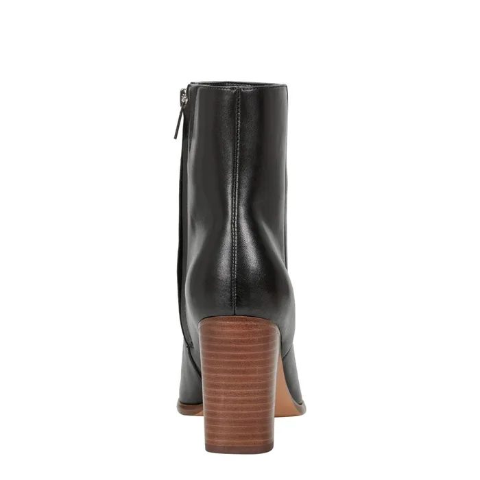 Women Marc Fisher Booties Melysa Dress Bootie Black Leather