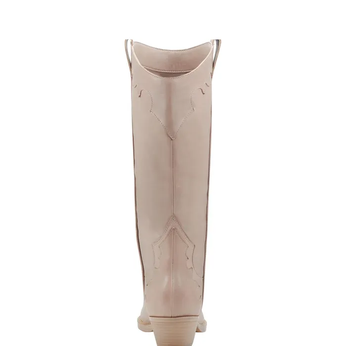 Women Marc Fisher Boots Hilaria Western Boot Taupe Leather