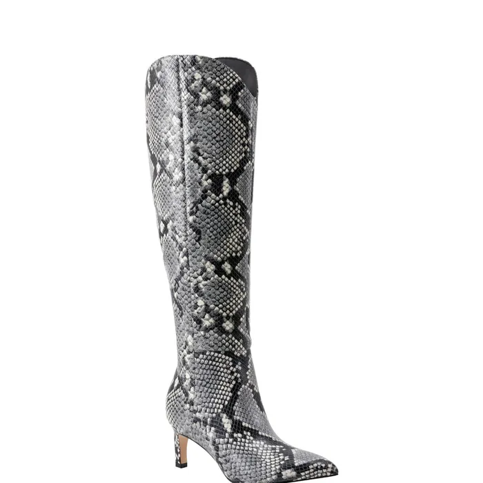 Women Marc Fisher Boots Quinnie Dress Boot Snake Print