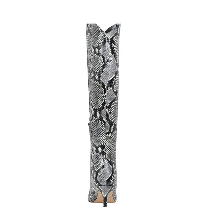 Women Marc Fisher Boots Quinnie Dress Boot Snake Print