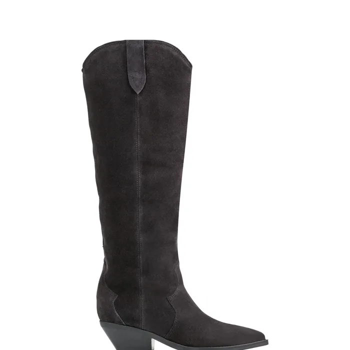 Women Marc Fisher Casual Boots Ander Western Boot Dark Blue Suede