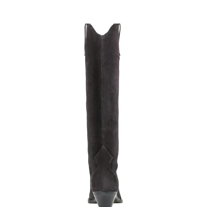Women Marc Fisher Casual Boots Ander Western Boot Dark Blue Suede
