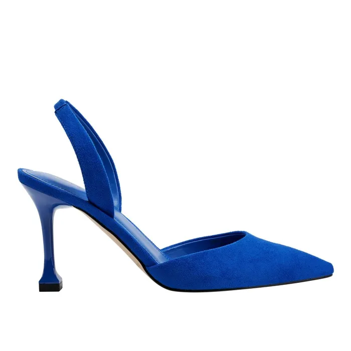 Women Marc Fisher Heels and Pumps Hadya Slingback Pump Blue