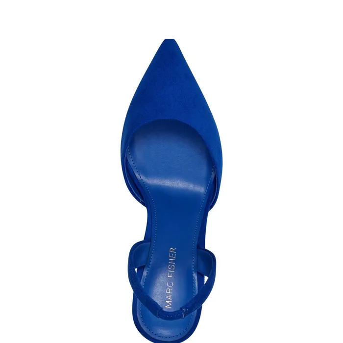 Women Marc Fisher Heels and Pumps Hadya Slingback Pump Blue