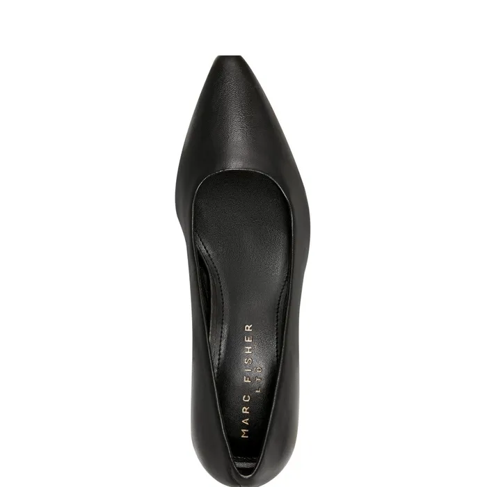 Women Marc Fisher Heels and Pumps Kendri Pump Black Leather