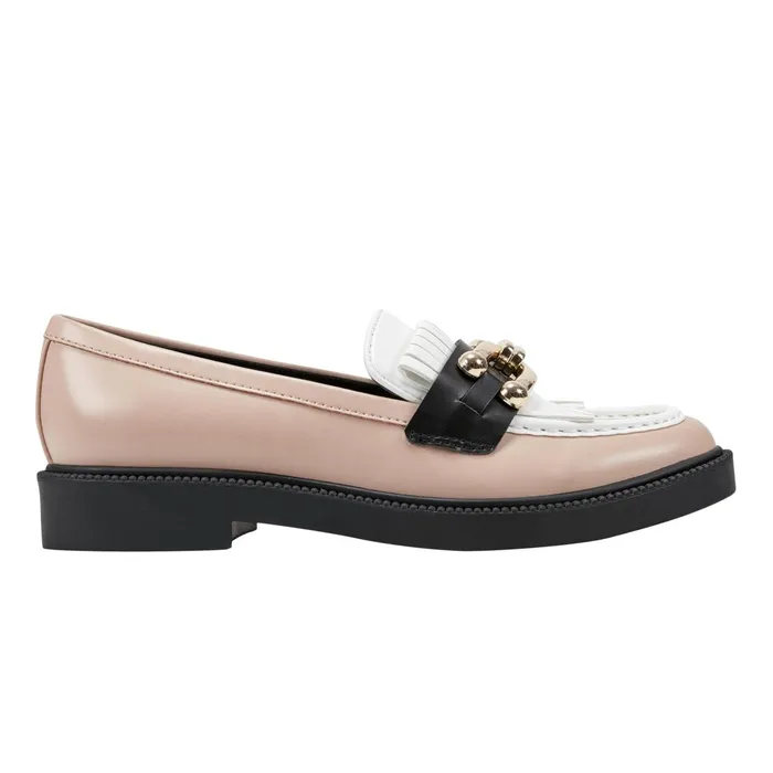 Women Marc Fisher Loafers and Flats Calisto Loafer Naturalwhiteblack