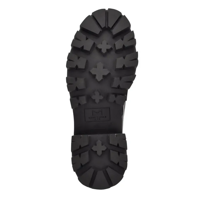 Women Marc Fisher Loafers and Flats Latika Lug Sole Loafer Black Patent