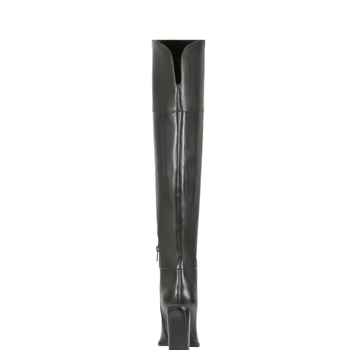 Women Marc Fisher OTK Boots Lasli Over The Knee Boot Black Leather