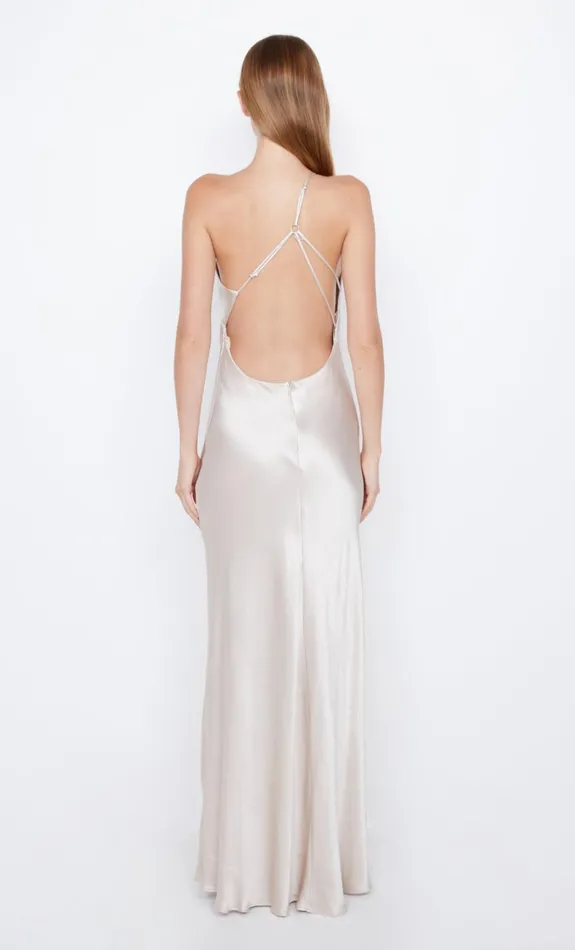 Women MARGAUX ASYM DRESS 8211 SAND Bec Bridge Maxi Dresses