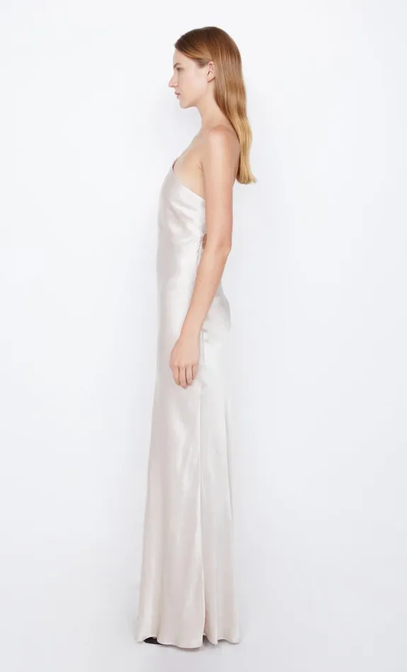 Women MARGAUX ASYM DRESS 8211 SAND Bec Bridge Maxi Dresses