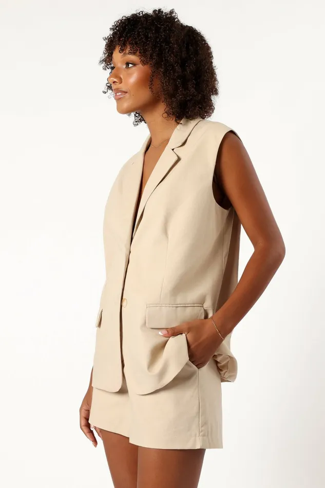 Women Matching Sets Petal and Pup Cora Shorts Taupe
