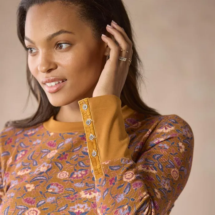 Women Meadow Sunlight Thermal Caramel Sundance Catalog Tops Women Meadow Sunlight Thermal Caramel Sundance Catalog Tops
