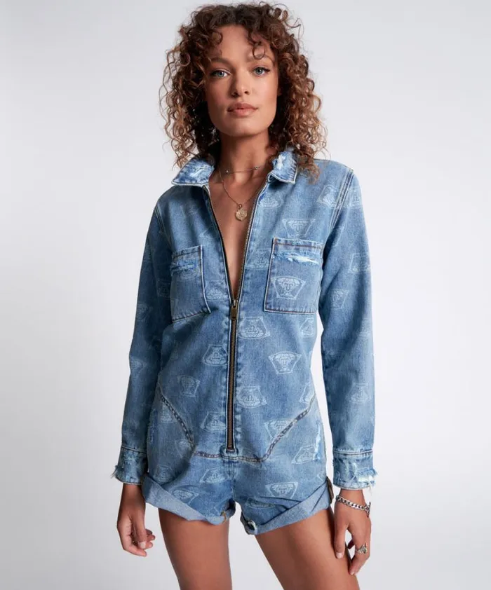 Women MEDUSA PROPHECY JUMPSUIT One Teaspoon Denim Jumpsuits